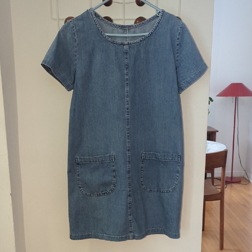 Vintage Y2K Short Sleeve Denim Dress